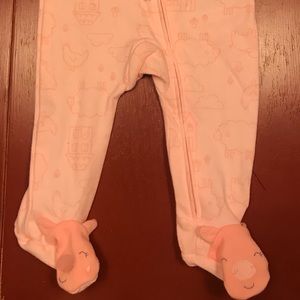 Girl’s footed sleeper